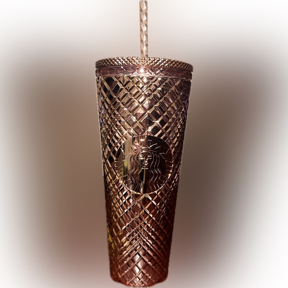 NWT | Starbucks Venti cold cup | Rose Gold | 24oz - Picture 1 of 4